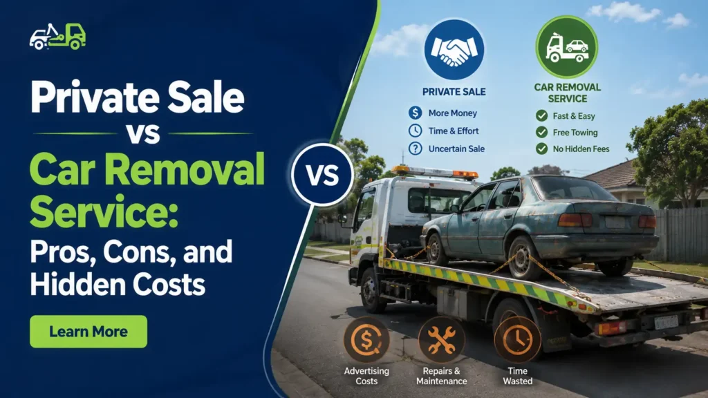 advantages and disadvantages of private sales and car removal services